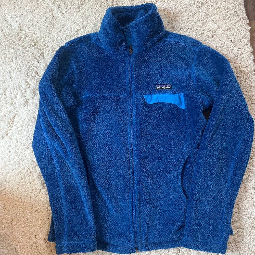 Royal Blue Patagonia Teddy Jacket Medium